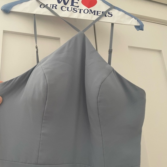 Reposhed Azazie Bailey dusty blue bridesmaid dress - Picture 5 of 7